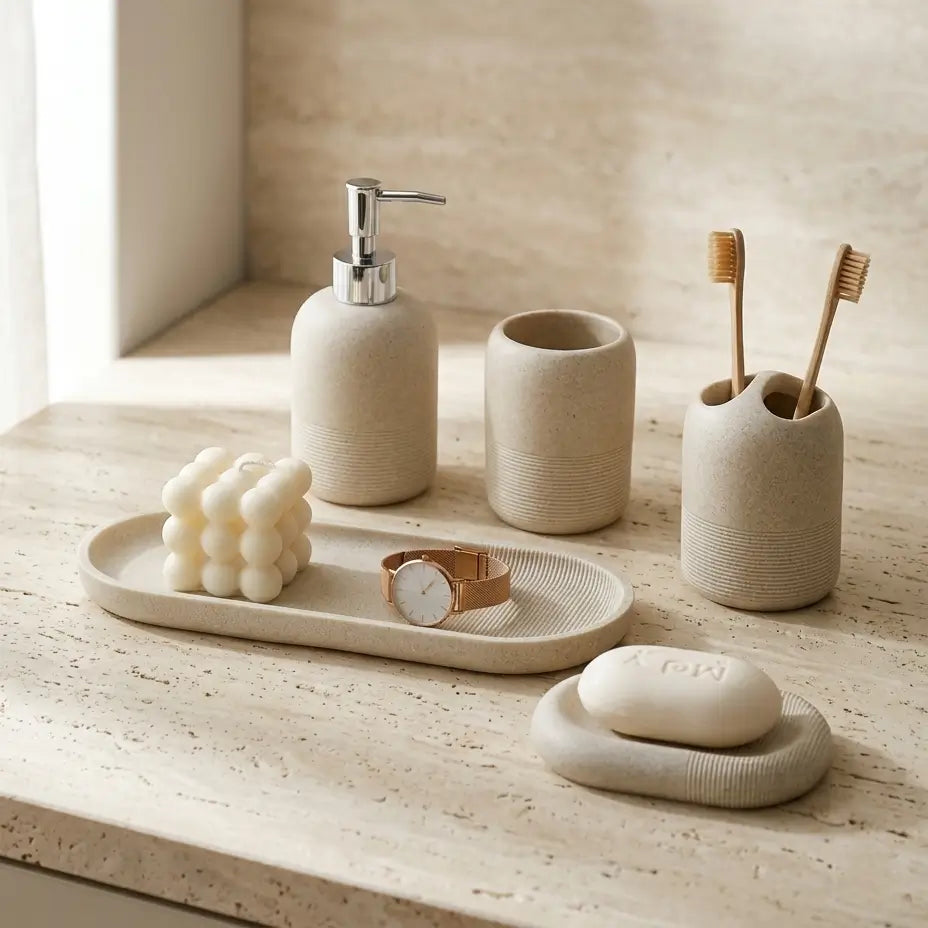 kit d'accessoires haut de gamme pour lavabo