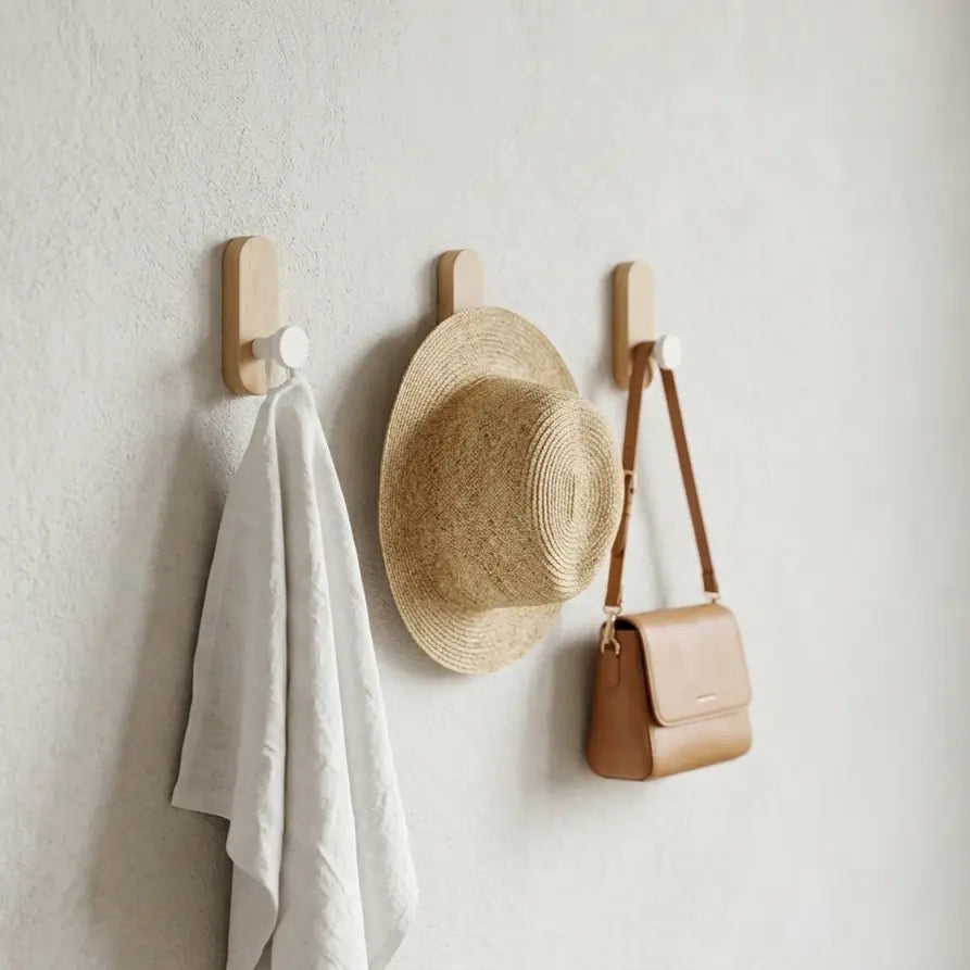crochet mural en bois