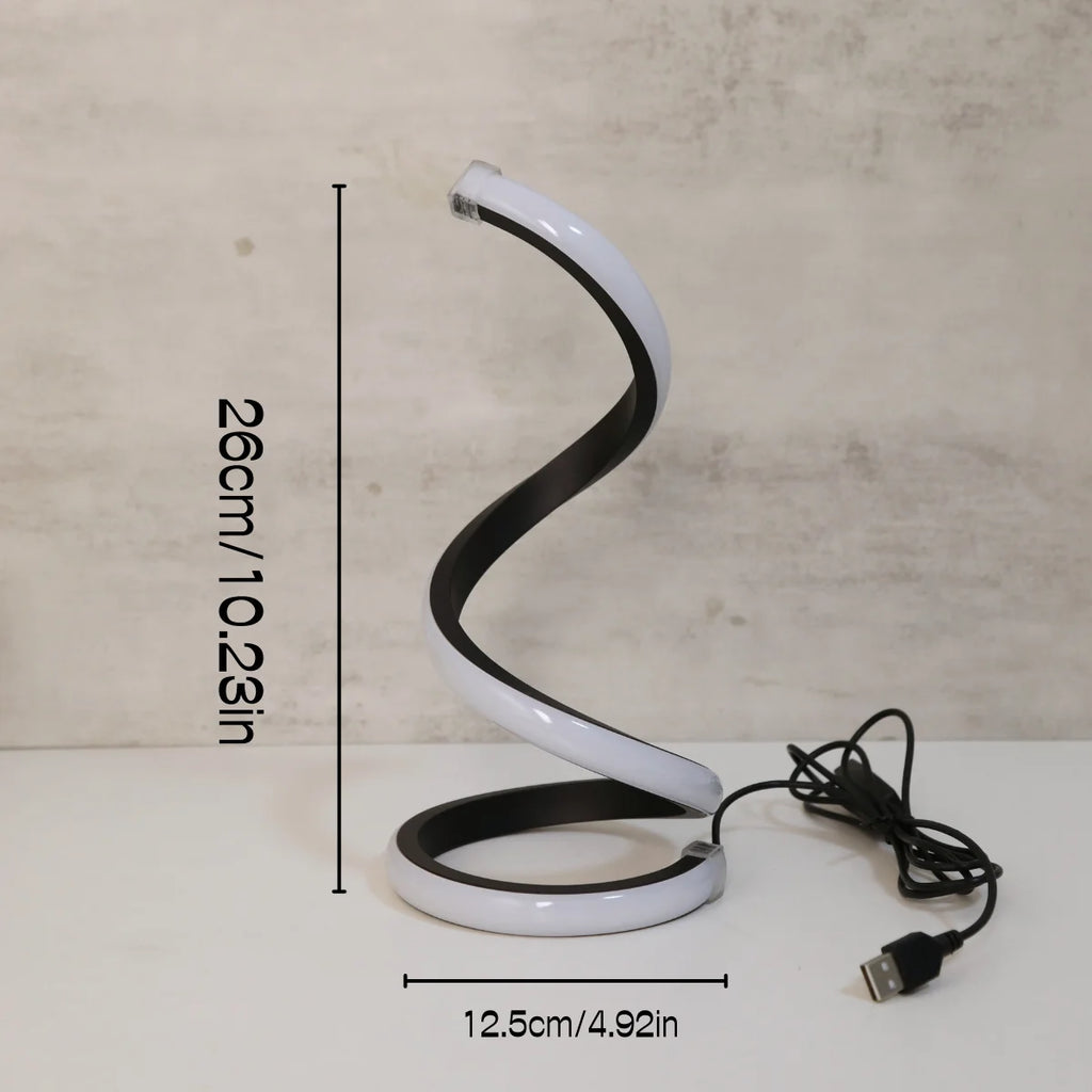 LED spiral de mesa