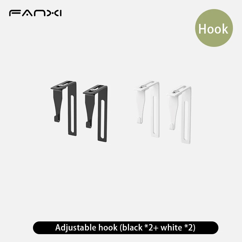 Desk File Organizer Mesh 5-Tier, Hanging Wall Mount Document Organization Stand, Desktop Vertical Mail Paper Folder Holder Rack