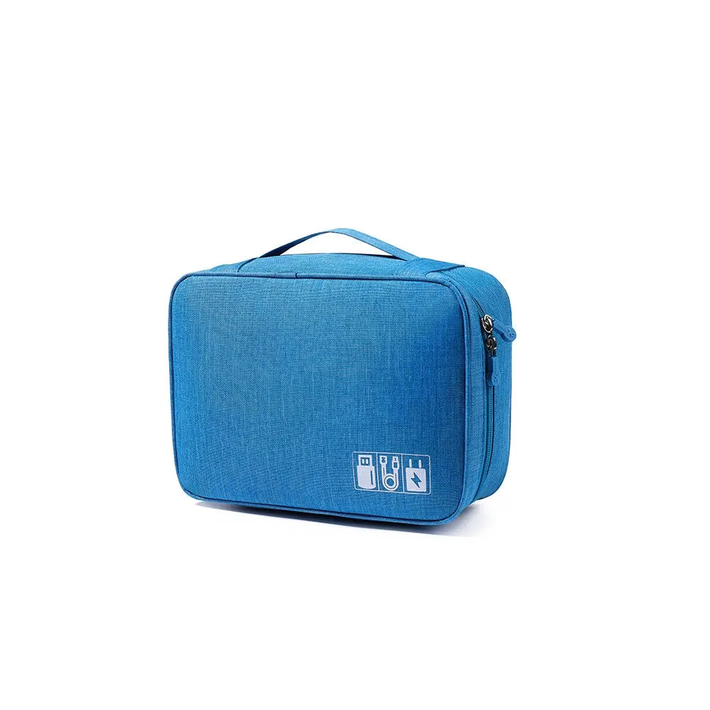 Multi-functional Large Capacity Waterproof Digital Electronic Organizer USB Data Line Charger Headphone Wire Travel Storage Bag