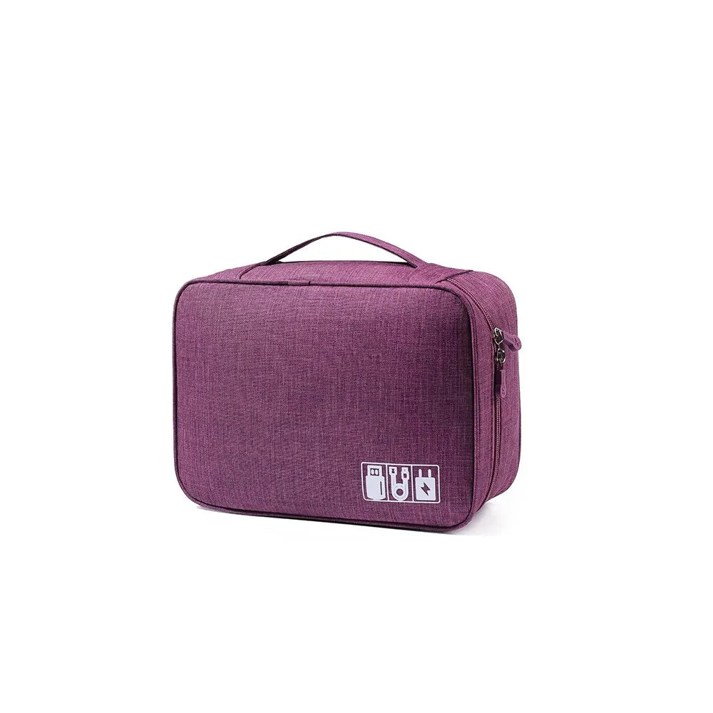 Multi-functional Large Capacity Waterproof Digital Electronic Organizer USB Data Line Charger Headphone Wire Travel Storage Bag