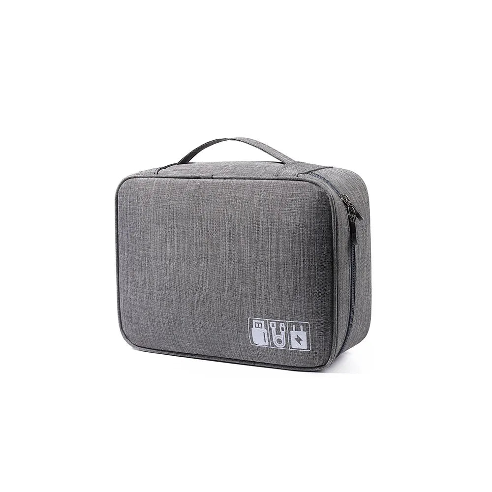 Multi-functional Large Capacity Waterproof Digital Electronic Organizer USB Data Line Charger Headphone Wire Travel Storage Bag
