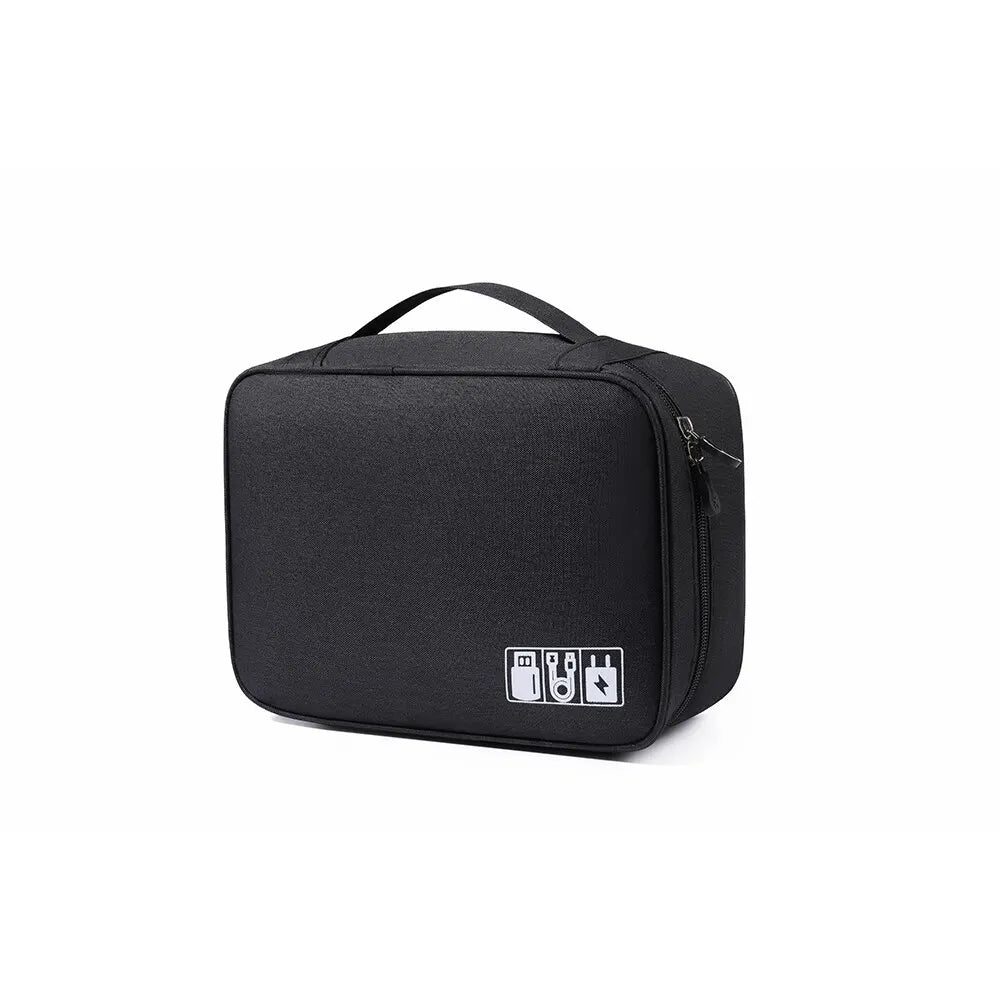 Multi-functional Large Capacity Waterproof Digital Electronic Organizer USB Data Line Charger Headphone Wire Travel Storage Bag