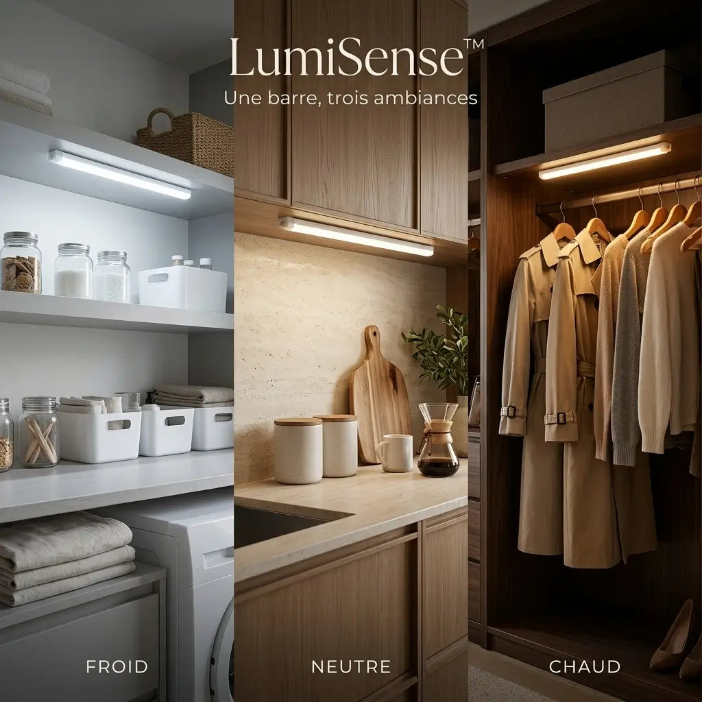 LumiSense™ propose trois températures de couleur : froide, neutre et chaude.